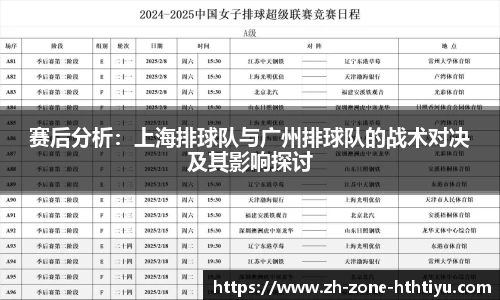 赛后分析：上海排球队与广州排球队的战术对决及其影响探讨